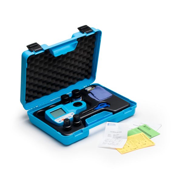 Medidor de dureza total fotómetro, tres rangos kit HANNA (HI96735K)