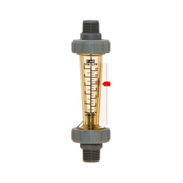 Medidor de flujo de agua 1/2″ m/npt de 0.75 a 7.5 lpm para montaje en panel BLUE-WHITE (F-44376LE-8)