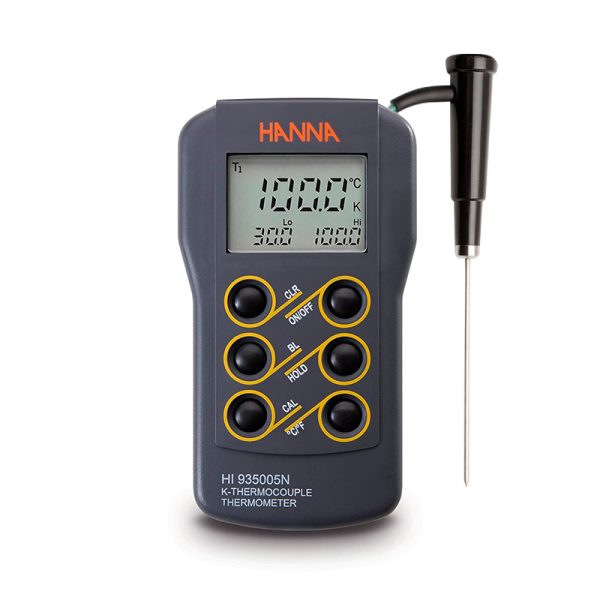 Medidor de temperatura termopar tipo k con sonda hi-766c HANNA (HI935005N  /  766C)