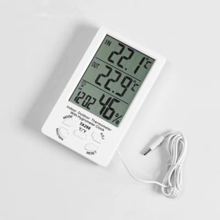 TA298 | Medidor de humedad y temperatura con reloj