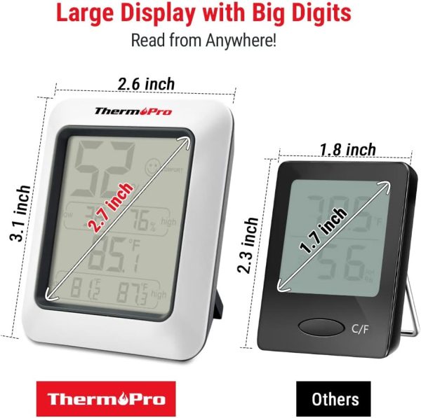 ThermoPro TP-50 | Termohigrometro medidor de temp/hum min y max - Imagen 6