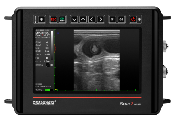 Ecógrafo veterinario para bovinos DRAMINSKI iScan 2 multi - Imagen 2