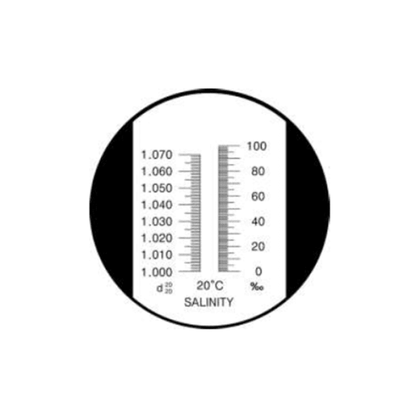 Refractómetro óptico de Salinidad 0 -10% (RHS-10) - Imagen 2