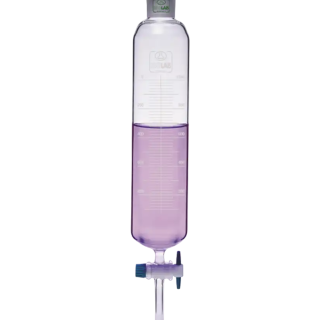 Pera de decantacion graduada x 100 ml NS 19/26 ISOLAB (031.06.100)