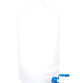 Botellas aspiradora con llave de paso, polipropileno 20 Litros ISOLAB (062.28.920)