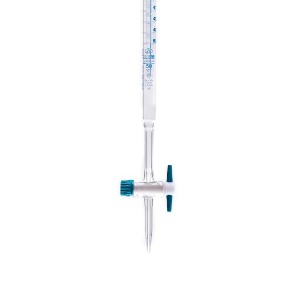 Bureta de vidrio llave de teflon 10 ml ISOLAB (017.02.010)