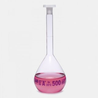 Fiola de vidrio aforada clase “a” ns 12/21 25 ml ISOLAB (013.01.026)