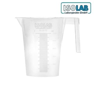 Jarra de plastico con asa 1000 ml ISOLAB (026.02.1000)