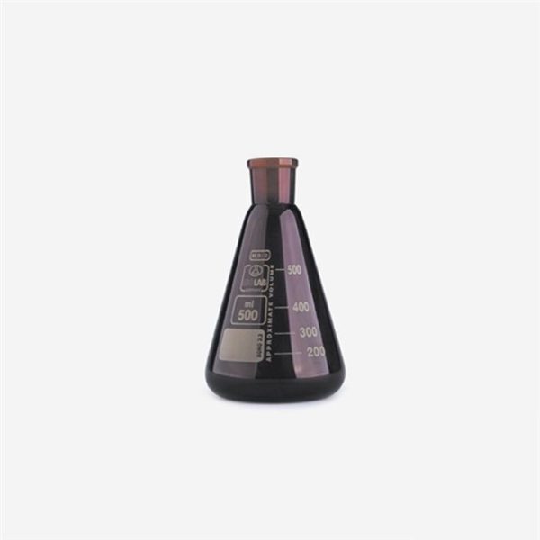 Matraz esmerilado ambar con tapa ns 29/32 100 ml ISOLAB (028.11.103)