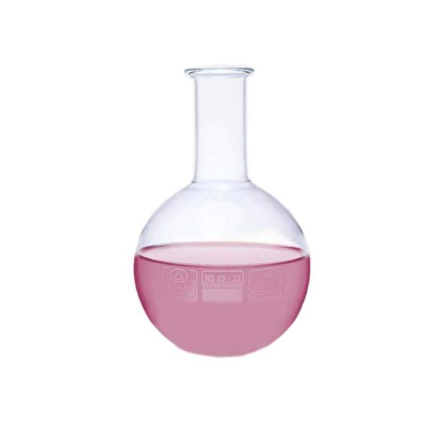 Balon de vidrio fondo plano boro 3,3 4000 ml ISOLAB (029.01.904)