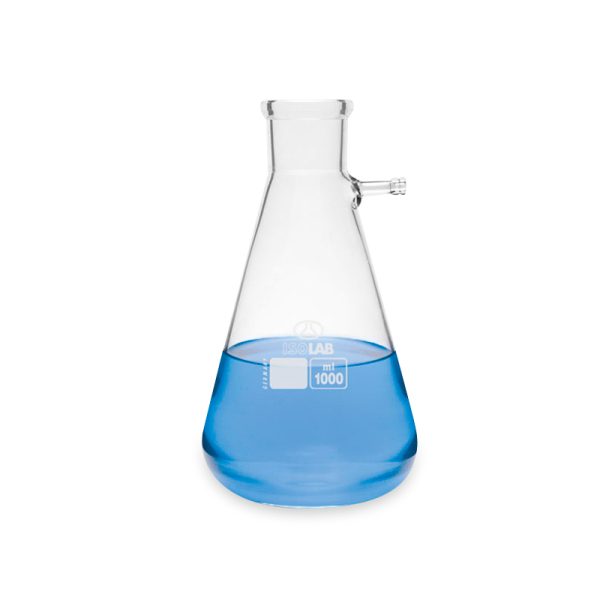Matraz kitazato de vidrio para vacio boro 3,3 100 ml ISOLAB (040.01.100)