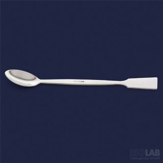 Espatula cuchara de acero inoxidable 180 mm ISOLAB (047.01.180)