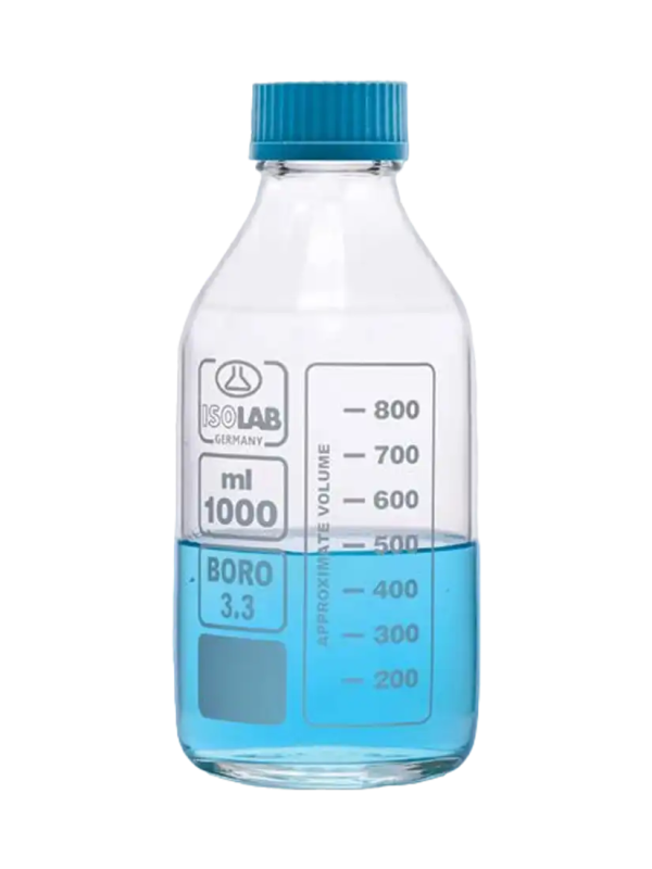 Frasco de vidrio autoclavable boro 3.3 20000 ml ISOLAB (061.01.920)