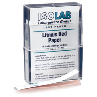 Papel tornasol rojo (x 200 und) caja ISOLAB (101.01.001)