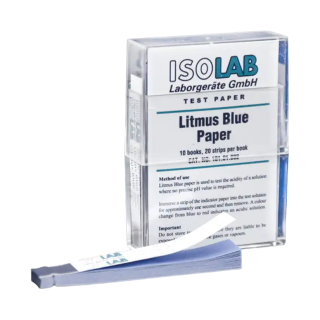 Papel tornasol azul (x 200 und) caja ISOLAB (101.01.002)