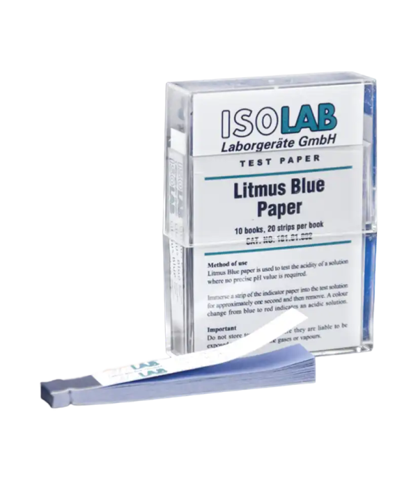 Papel tornasol azul (x 200 und) caja ISOLAB (101.01.002)