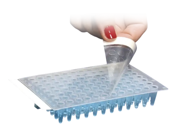 Laminas de sellado para placas de pcr (pqte x 10 und)  ISOLAB (124.01.001)