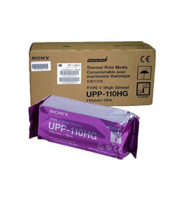 SONY UPP-110HG | Papel térmico para ecografía (Caja x 10 rollos)