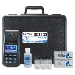 LaMotte 3240 | Laboratorio de Colorímetro Modelo DC1500 de Cloro (Libre y Total) – Reactivos en tabletas DPD