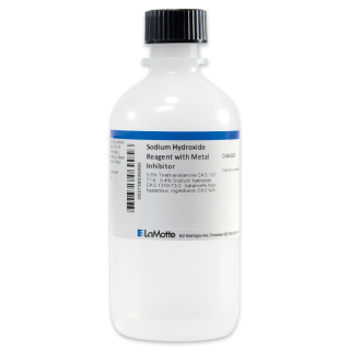 LaMotte 4259-J | Hidróxido de sodio (con inhibidores metálicos), 120 mL – Reactivo de titulación